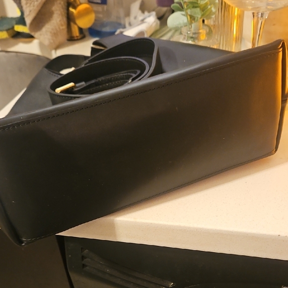 Lia Numa Black and Gold Satchel - Picture 9 of 9